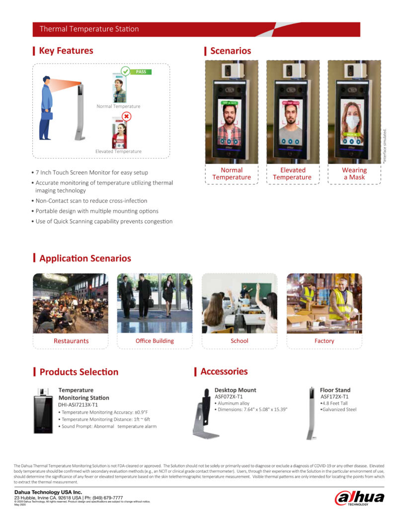 A brochure of the different types of facial recognition technology.