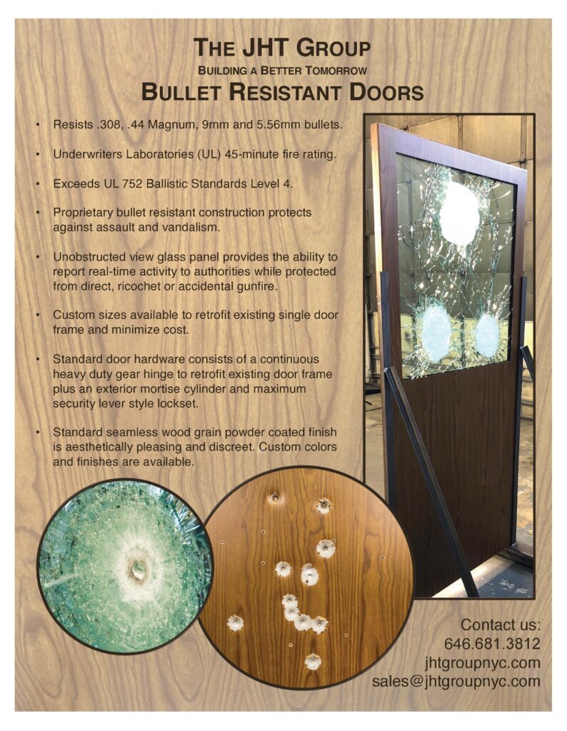 Bullet resistant doors brochure cover